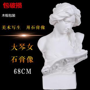 勃兰特大琴女素描石膏像写生美术石膏人物头像静物美术教室基础