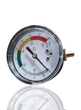 供应普通铁壳插管式微压膜盒压力表径向黑色喷塑立装YE-60 20KPA