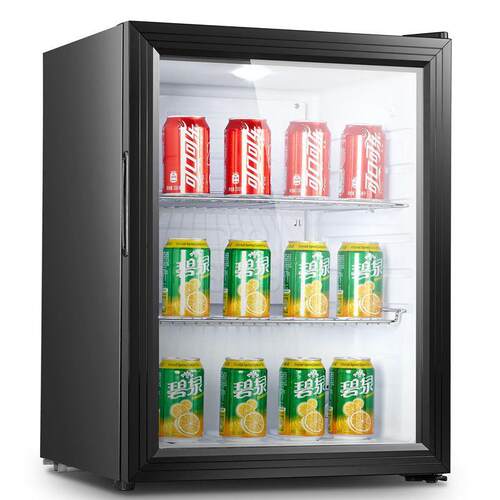 fridge饮料冷藏展示柜冰吧啤酒柜单门冷食品留样柜酒店小型冰箱