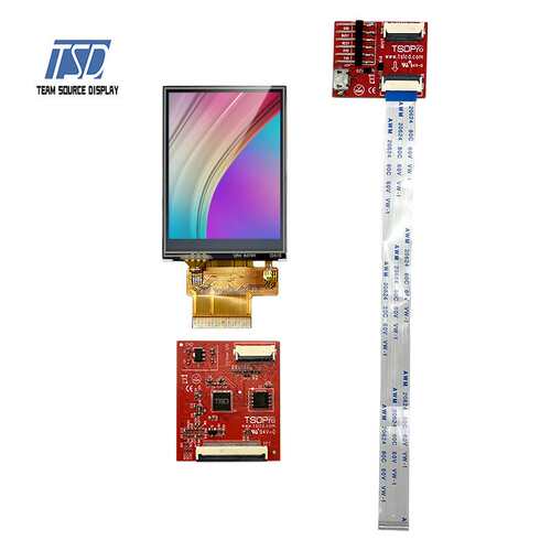 2.4寸lcd显示 240*320 UART接口 可配电阻和电容触摸 智能家居lcd