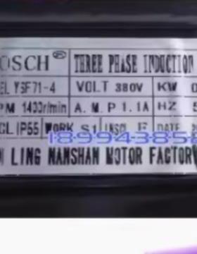 NOSCH电动机YSF71-4 380V 0.37KW THREE PHASE TNDOCTION MOTOR