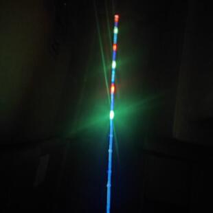 千竹LED灯发光竿稍上电池筏竿竿稍筏钓尾稍微铅竿夜光钛合金梢