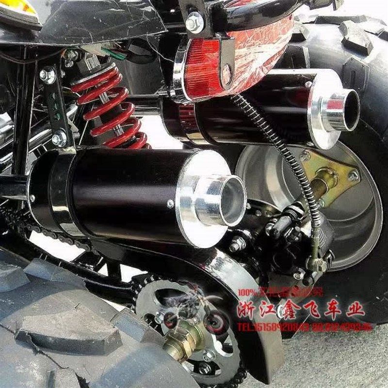 改装双网灯125CC四轮摩托车8寸真空胎双排沙滩车越野摩托车