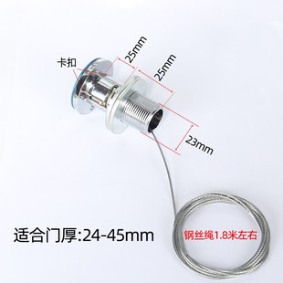 翻板车库门应急锁 车库门拉绳锁锁芯手动锁抽芯锁卷帘门锁C级防盗