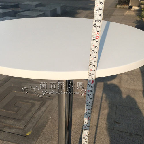 高吧桌不升降小圆吧桌方桌110CM拆装高脚桌鸡尾酒展会酒吧台圆桌