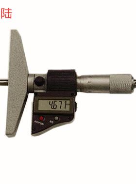 广陆0-25MMX0.01非标销售数显深度千分尺