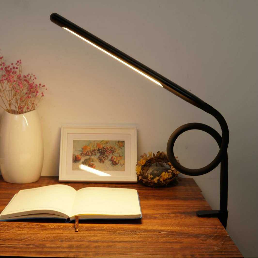 USB夹子灯led护眼台灯10档调光调色看书灯卧室床头灯国AA级可调光