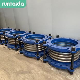 304不锈钢法兰金属膨胀节dn250伸缩节直埋外压轴向波纹补偿器