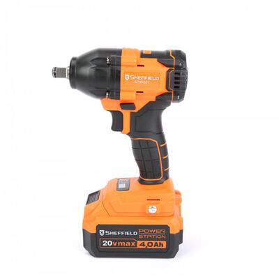 钢盾工具20V大扭力无刷锂电扳手充电电动扳手两电一充S700201