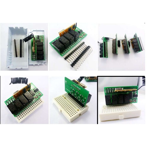 超小4路无线微型控制器遥控开关继电器 5V6V9V 12V LED马达2A驱动