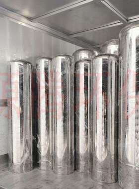 过滤絮凝物水垢1T/H砂碳预处理过滤罐304不锈钢树脂罐250*1380mm