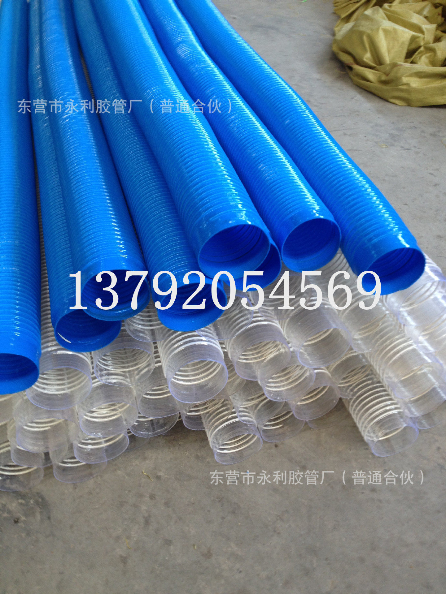 DN100mm-300mmPVC工业吸尘通风管排气伸缩软管道伸缩螺旋风管