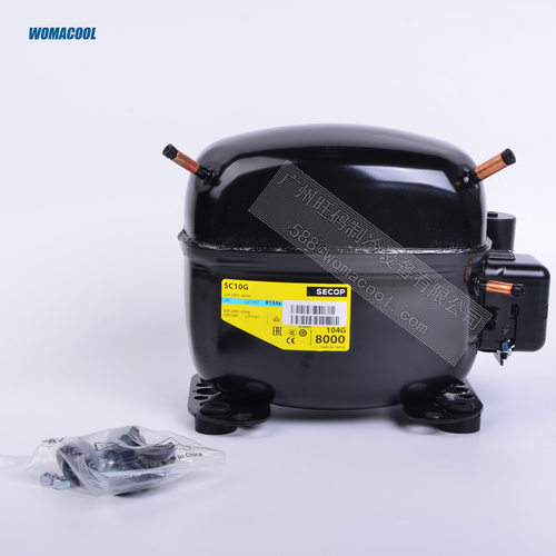 SECOP/思科普 SC10G R134A冷媒 电压220-240V~50/60Hz 商用压缩机
