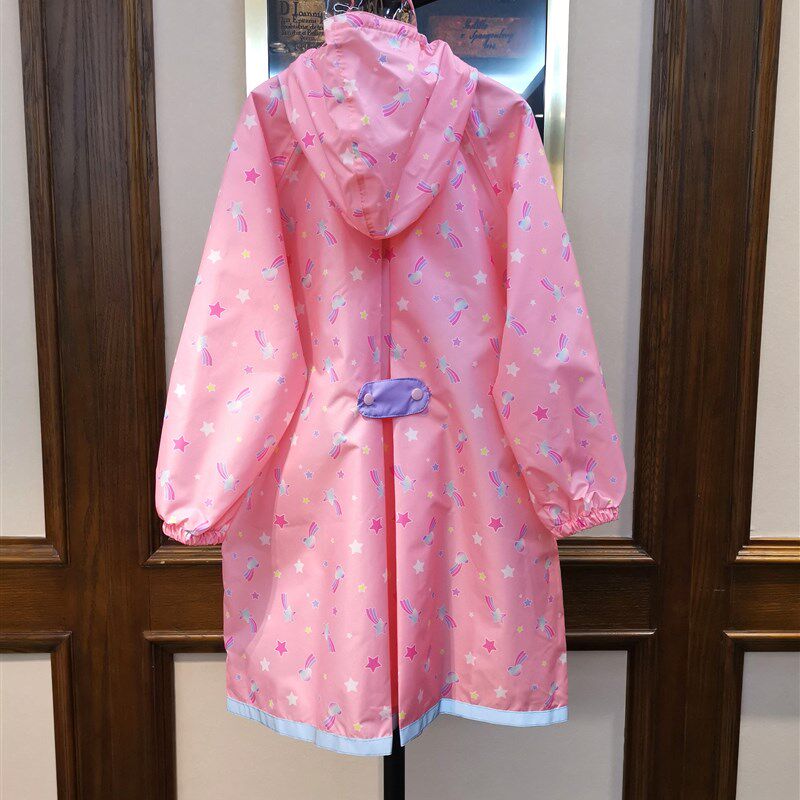 韩国单轻薄透气儿服雨衣防暴雨童披女幼儿园防水雨男小学生书包位