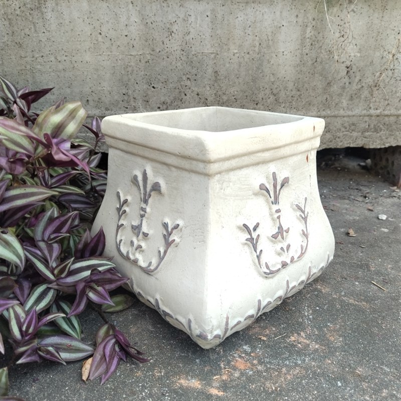 白色口袋庭院大号陶罐景观土陶粗陶红陶花盆花瓶摆件陶瓷大码陶盆
