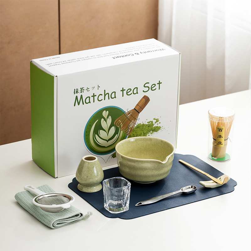 茶筅抹茶刷百本立茶筅立组合宋代点茶抹茶打茶器工具套装日式礼盒