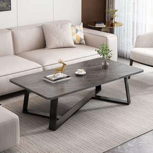 岩板茶几客厅家用新款简约小户型小桌子意式轻奢办公室泡茶桌