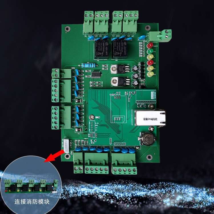 双门双向云端RJ45门禁系统控制器主板手机门禁控制板远程门禁控制