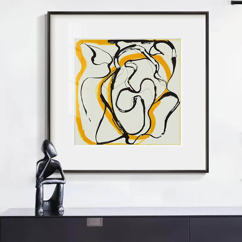后现代艺术北欧小众抽象艺术挂画大气客厅装饰画大幅餐厅挂画摆画