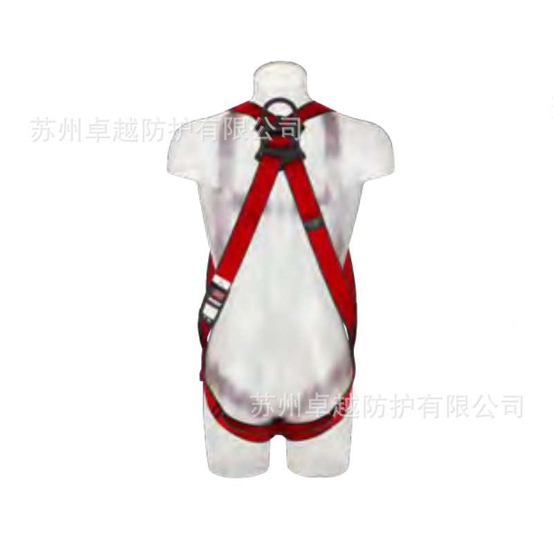 3M 1161726 保泰特P200三点式全身式安全带三点调节后背D型环红色