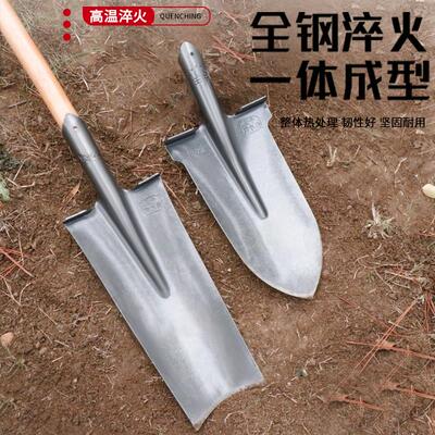 铁锹锰钢挖树专用尖锹锻