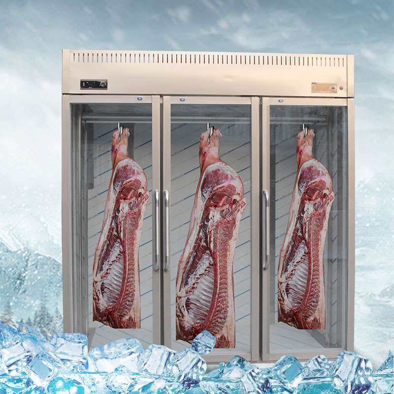 超市生猪挂肉柜立式冷藏牛羊肉展示柜冷鲜肉冷冻冰柜双门冰箱商用