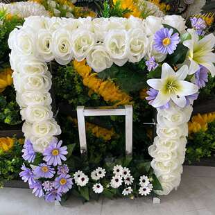 相框花 遗像框 款式多样殡葬白事灵堂灵棚祭祀道具