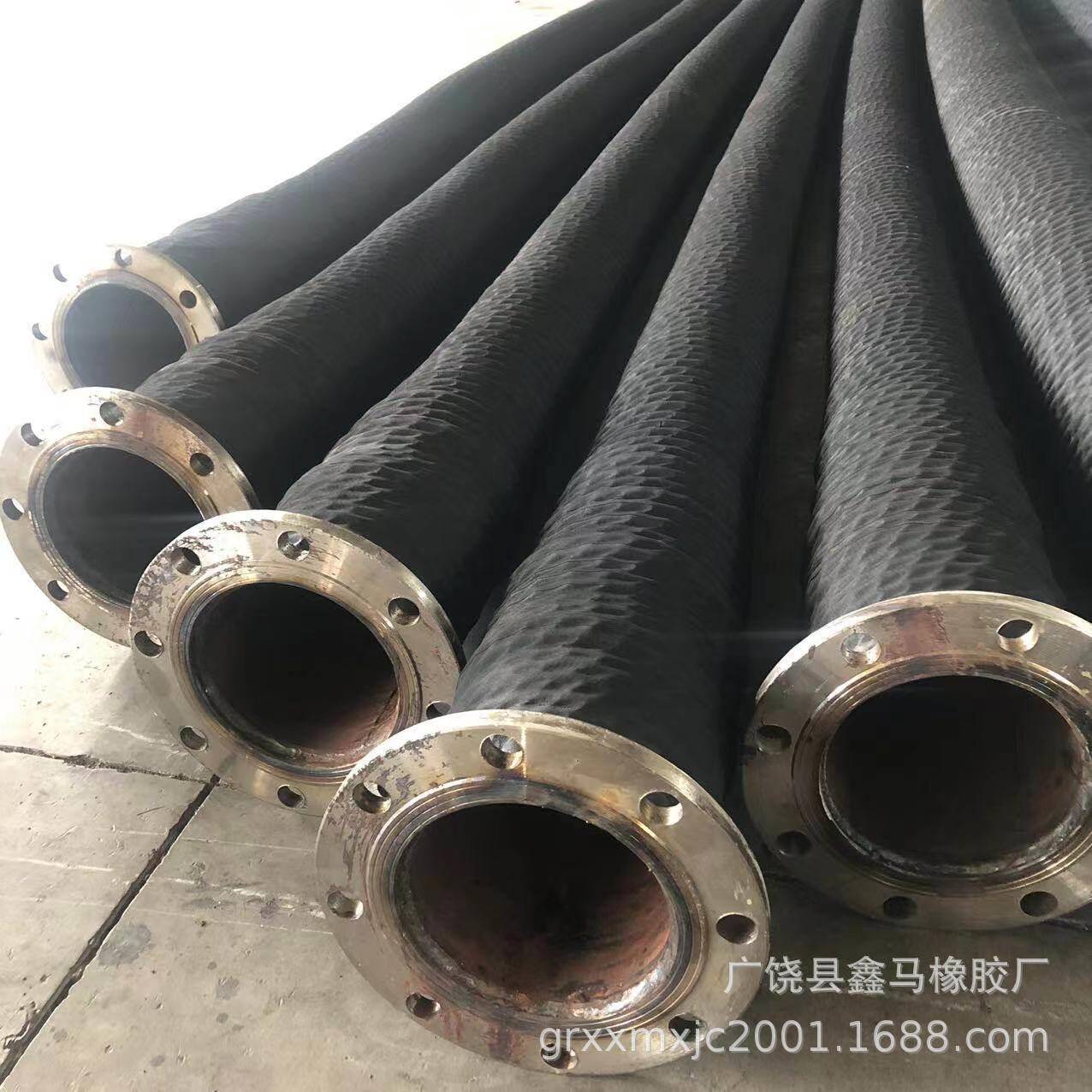 厂家直销大口径输水胶管法兰埋吸钢丝骨架缠绕吸排水排泥抽砂专用