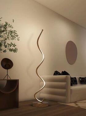 简约现代客厅落地灯艺术led无主灯创意线条极简螺旋立式异形灯饰