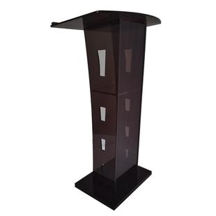 亚克力讲台主持台颁奖台演讲台可拆装迎宾台会议签约台茶色供FBA