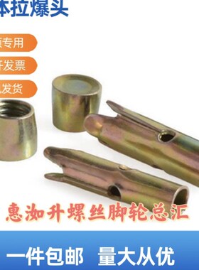 国标组合拉爆头天花吊顶五金配件分体顶爆膨胀管螺丝头螺栓6M8M10