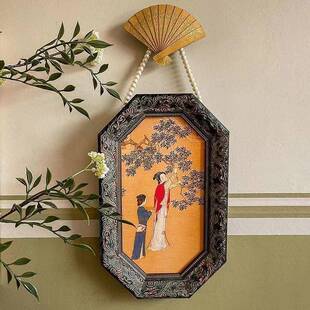 汉宫春晓图新中式复古艺术书房挂画法式中古茶楼样板间客厅装饰画