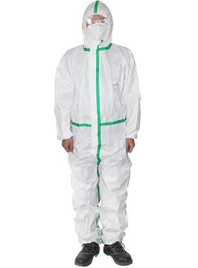 代尔塔406012防静电限次4级胶条防化服DT119防尘防喷溅防化