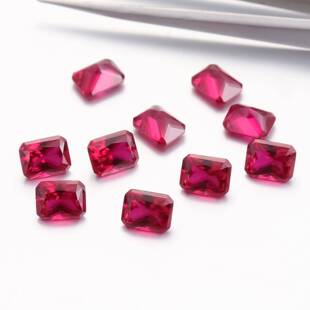 培育海蓝宝石 鸽血红宝石阿斯切合成红宝石 梧州人工宝石彩宝