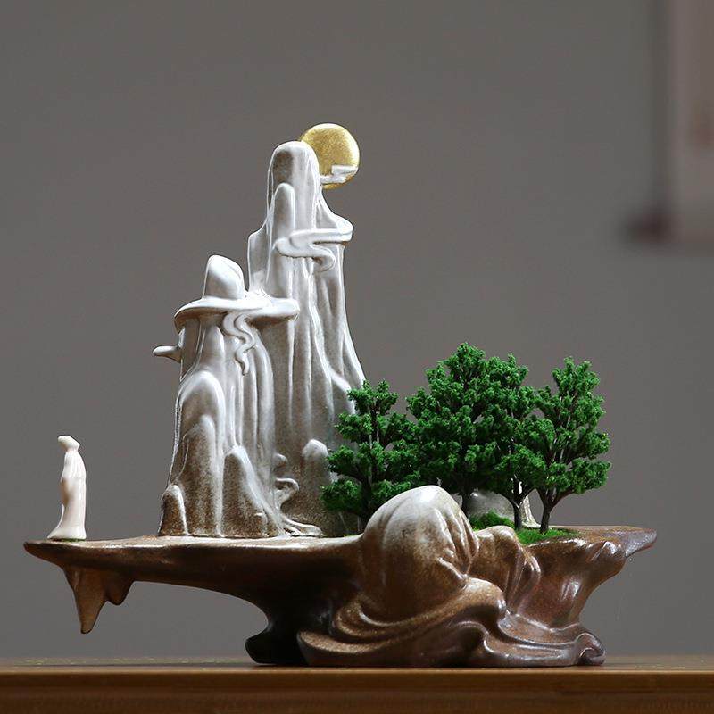 茶空间迎客松假山摆件中式禅意枯山水盆景装饰仿真树玄关室内景观,电子元器件市场,其它元器件,淘宝优惠券,粉丝福利购,淘宝优惠卷