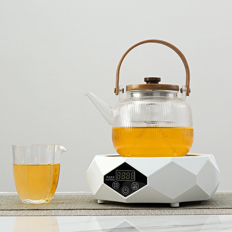 智能迷你电陶炉煮茶器家用小型烧水壶电茶炉玻璃茶具静音光波磁炉