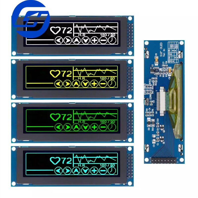 2.42/2.8/3.12寸OLED显示屏模块SPI串口201aLED显示12864液晶屏