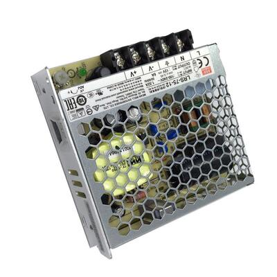 LRS-75-12稳压直流LED灯设备电机驱动12v6a72W明纬开关电源模块