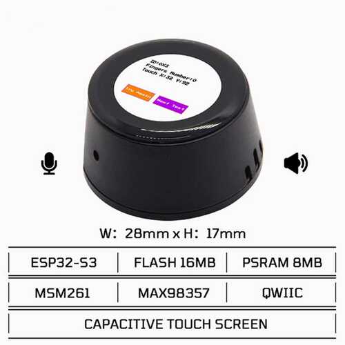 T-Circle-S3 AI 小智 ESP32-S3 带0.75英寸LCD 麦克风 芯德微