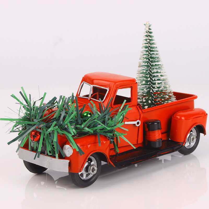 圣诞礼物牵引圣诞树红色卡车模型收藏金属工艺品简约家居软装摆件,模玩/动漫/周边/娃圈三坑/桌游,模型制作工具/辅料耗材,淘宝优惠券,粉丝福利购,淘宝优惠卷