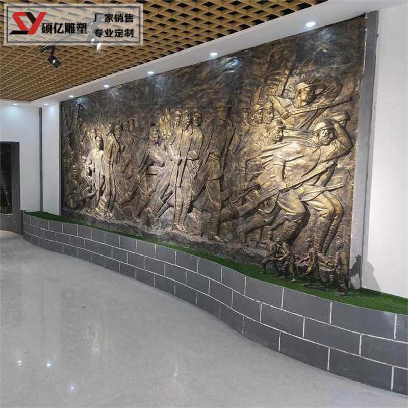 锻铜浮雕壁画铸铜玻璃钢仿铜背景墙优质客厅铜装饰画铜版画