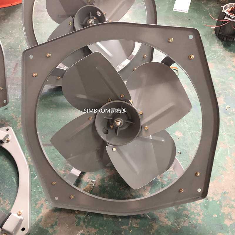 Hr24寸-220V厨房大功率方型铁壳通风换气排油烟排气扇工业八角扇