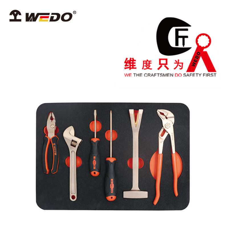 WEDO维度BE01-6防爆6件套组合套装工具 铍青铜 防爆板手