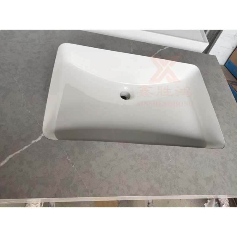 来图加定工制陶瓷盆石材厂家天然石纹路洗脸台面洗手间洗漱台面