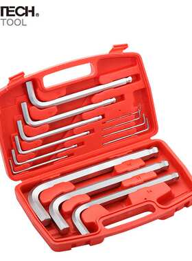 捷科BM-C13球头内六角扳手套装合金钢加硬公制13件套1.5-19mm