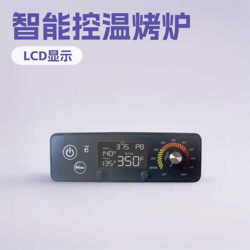 【源头工厂】木屑颗粒烟熏烤炉温度控制器支持炉温肉温显示LCD屏