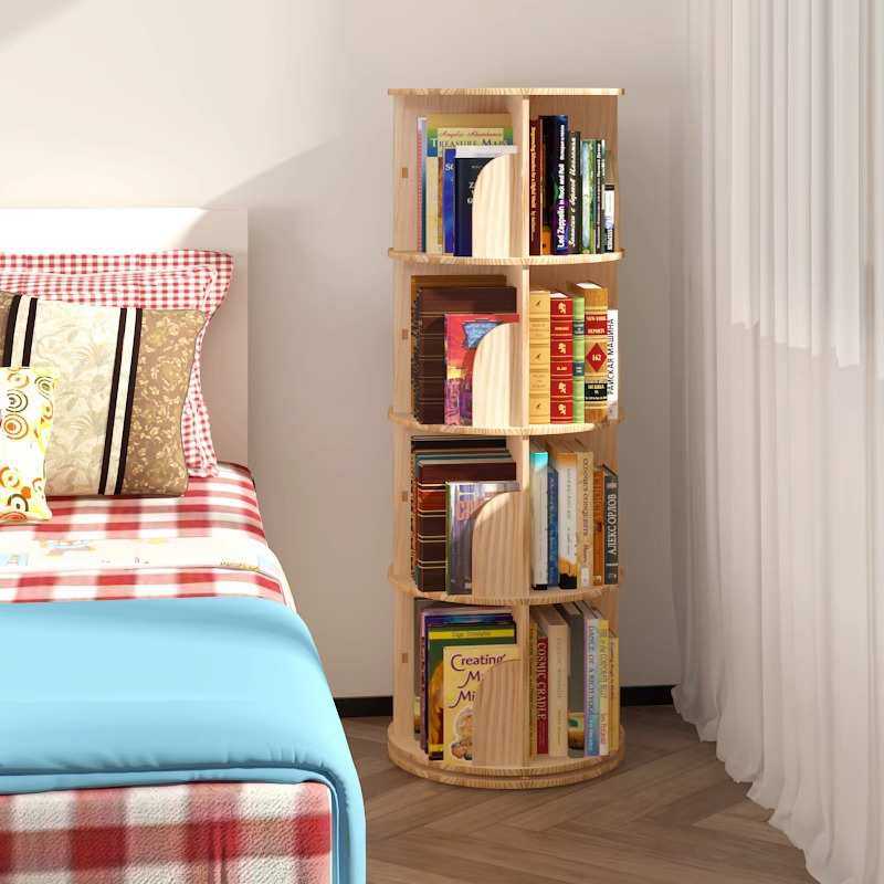 包邮全实木旋转书架360度旋转儿童落地书架家用整理架简易置物架,模玩/动漫/周边/娃圈三坑/桌游,模型制作工具/辅料耗材,淘宝优惠券,粉丝福利购,淘宝优惠卷