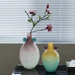 花瓶高级感客厅插花装饰摆件法式中古酒店民宿样板间花器玄关摆设