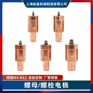 点焊机螺母电极 M5/M6/M8 螺母点焊头 电极盖 定位销 螺母下电极