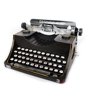 复古仿真铁艺打字型模机7080道代老式物件书店装饰品摆件摄影年具